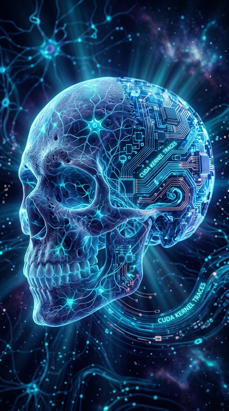 Portrait composition of a translucent