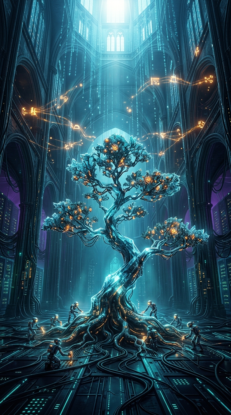 Portrait concept art piece of