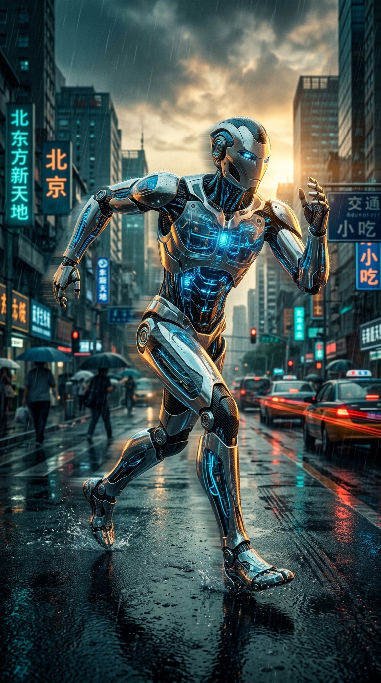 Portrait view of a humanoid