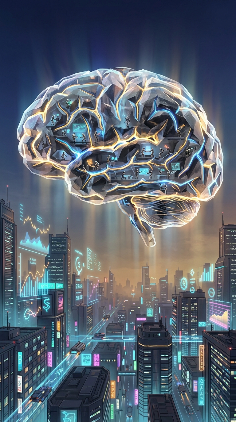 Surreal portrait of an immense