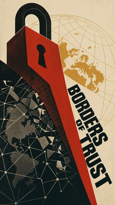 Soviet constructivist poster depicting the division of a glo…