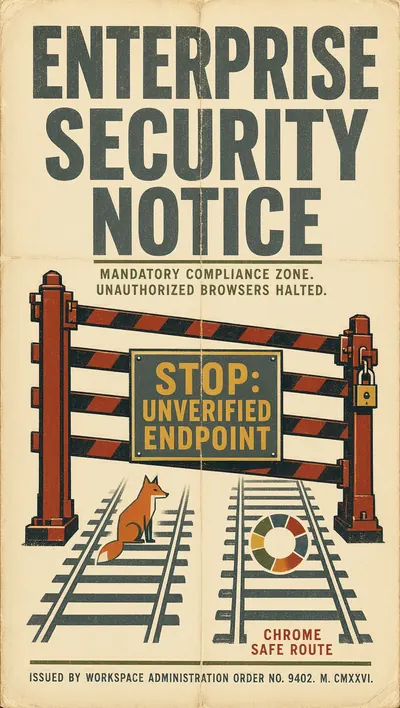 British post-war public-information poster aesthetic on aged…