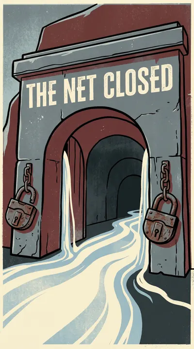 British post-war public-information poster showing a heavy,…