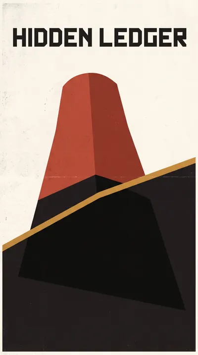 Soviet constructivist poster depicting a colossal data-cente…
