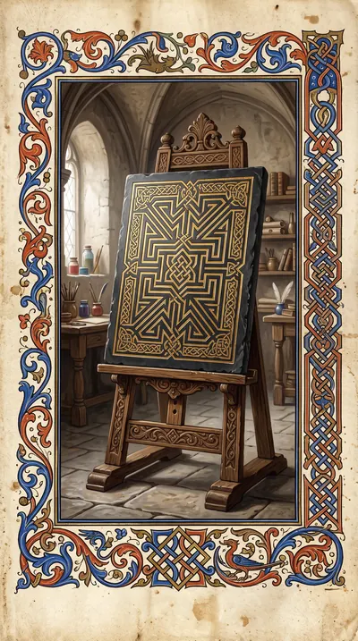 Medieval illuminated manuscript miniature
