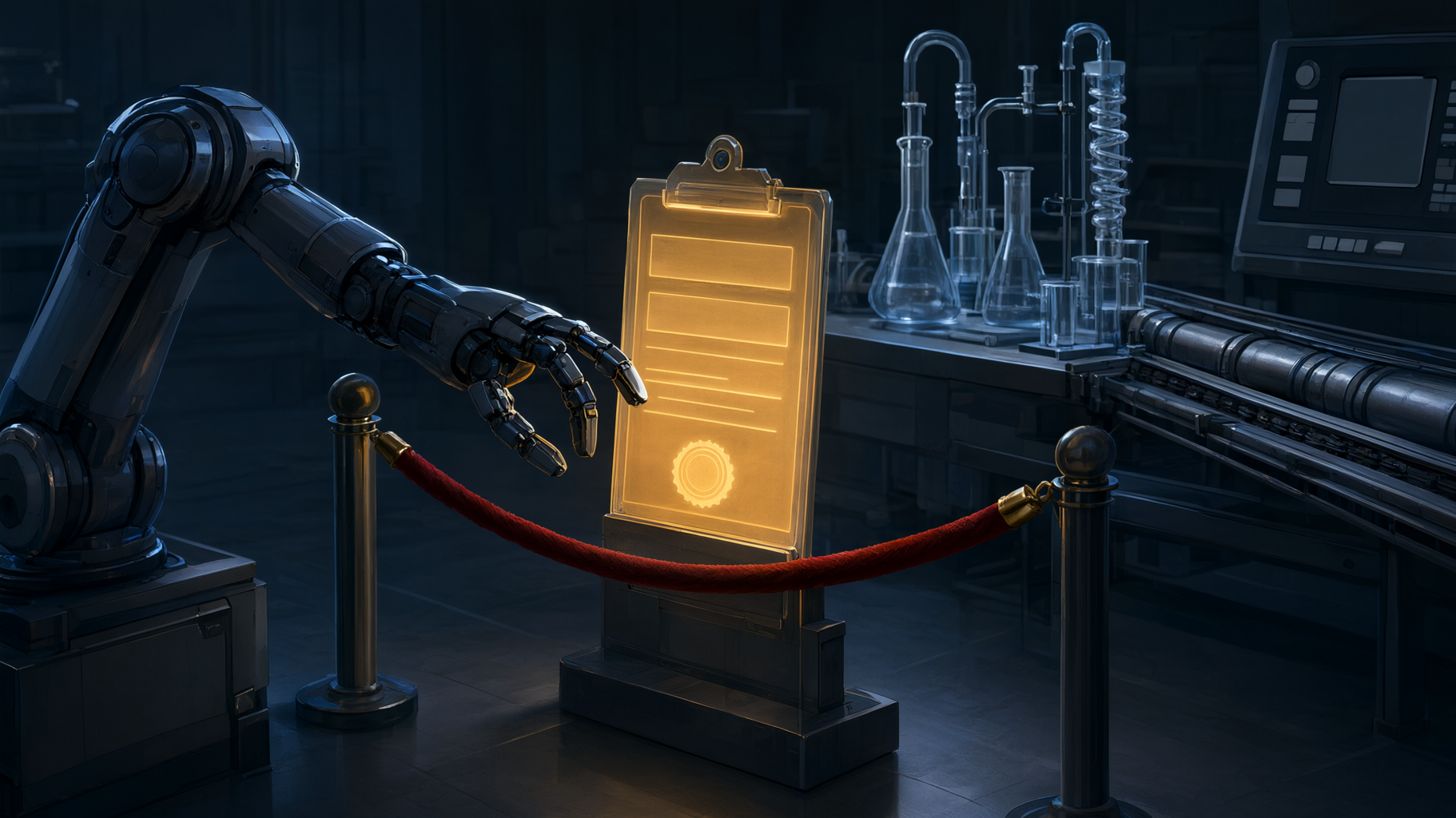 This is a conceptual, editorial lead image about a tension (open standard vs. gated platform control) with no numeric data to plot, so it should be an illustration rather than a…