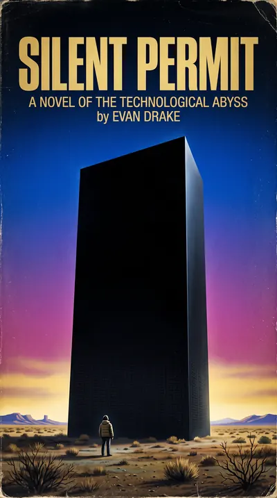 1970s sci-fi paperback cover depicting a colossal windowless…