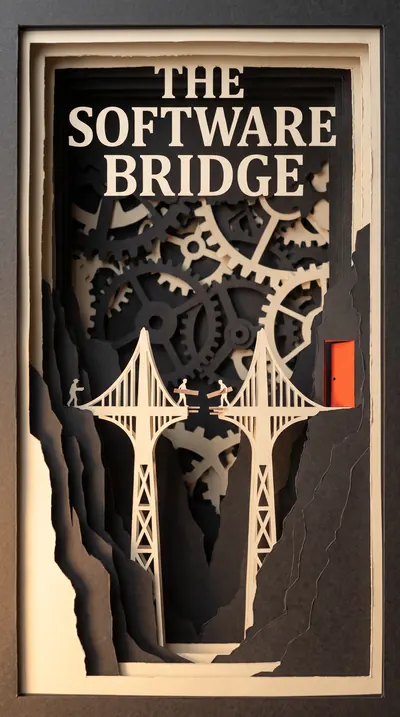 Cut-paper shadow-box theatre: five deeply layered charcoal a…