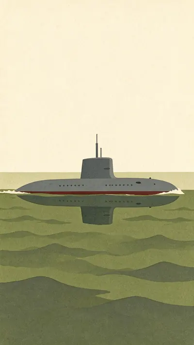 British post-war public-information poster in flat painted g…