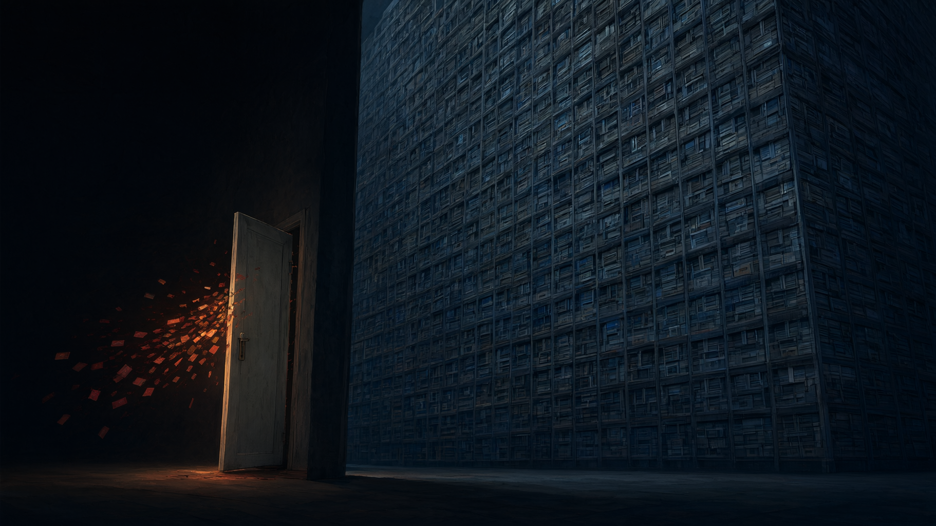 This is a conceptual/editorial lead image about trust, scale, and lawful access becoming a breach vector — not a quantitative comparison with axes. An illustration can convey the…